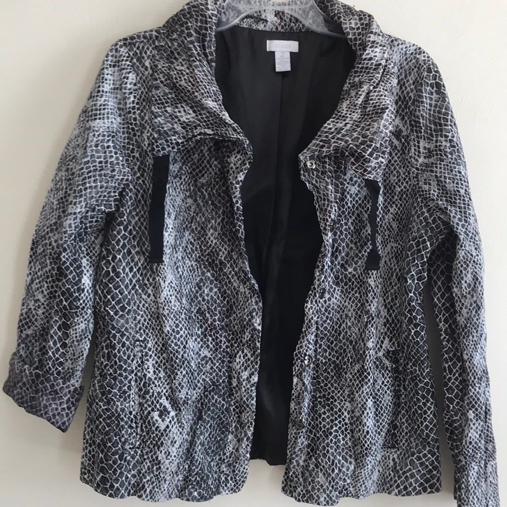 Chico’s Lined Lightweight Skin Pattern Jacket - image 7